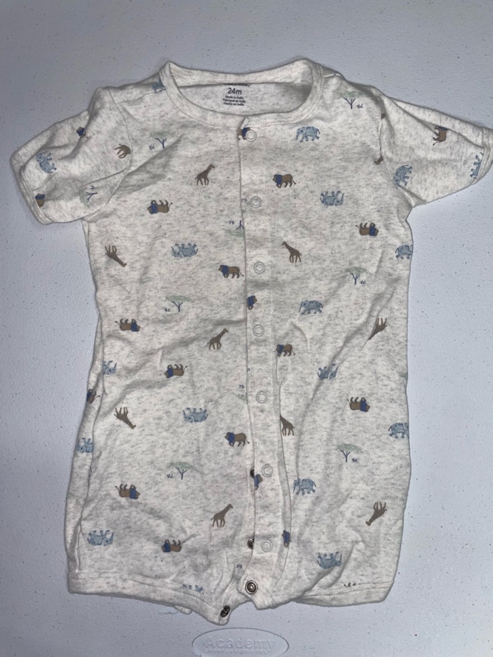 Carter’s: Zoo Animals Baby Gray Romper (24 Months)